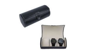Black PU Leather 3 Roll Travel Watch Box is a stylish high-quality watch box for storing 3 watches. We are the wholesalers and suppliers of watch boxes, offering cheap wholesale, a variety of watch box style design.